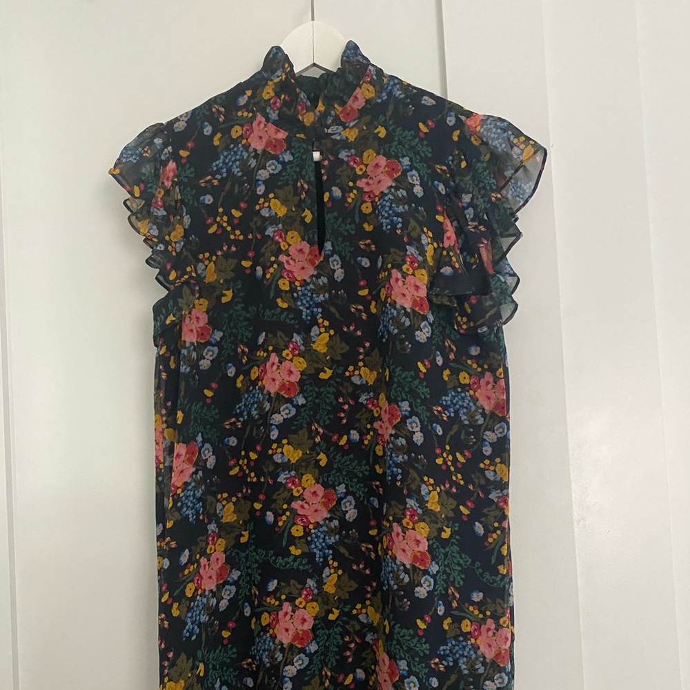 Madewell x No6 floral silk dress | Size 0